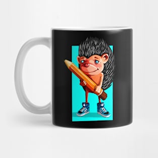 hedgehog artist Mug